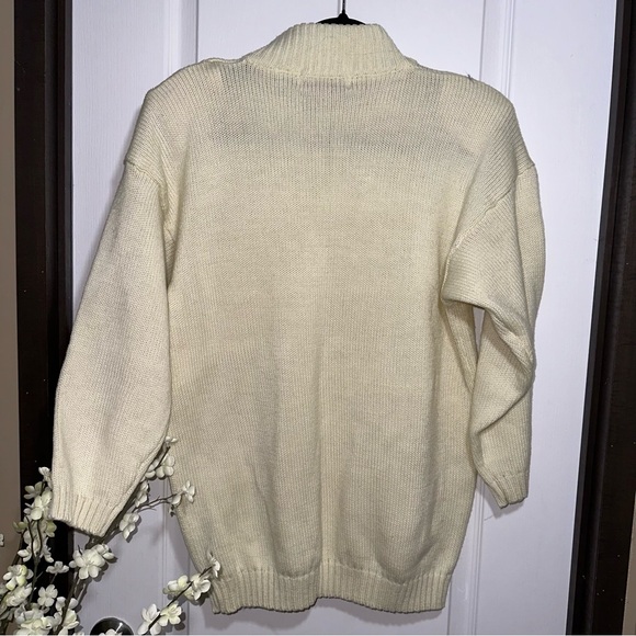 Milano‎ Vintage Cream Knit Sweater - Picture 6 of 6